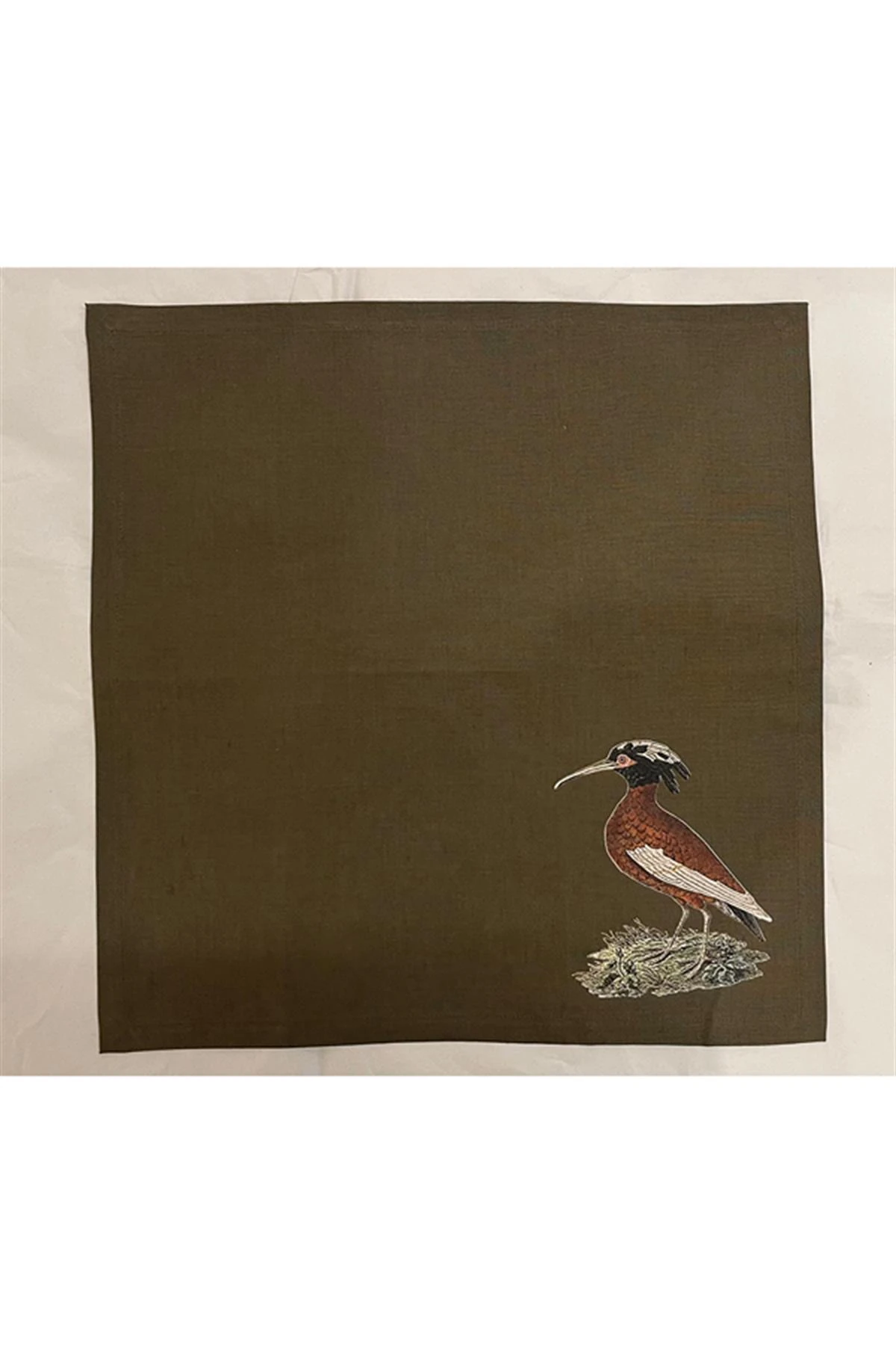 Monot 6'lı Kuş Desenli Keten Peçete