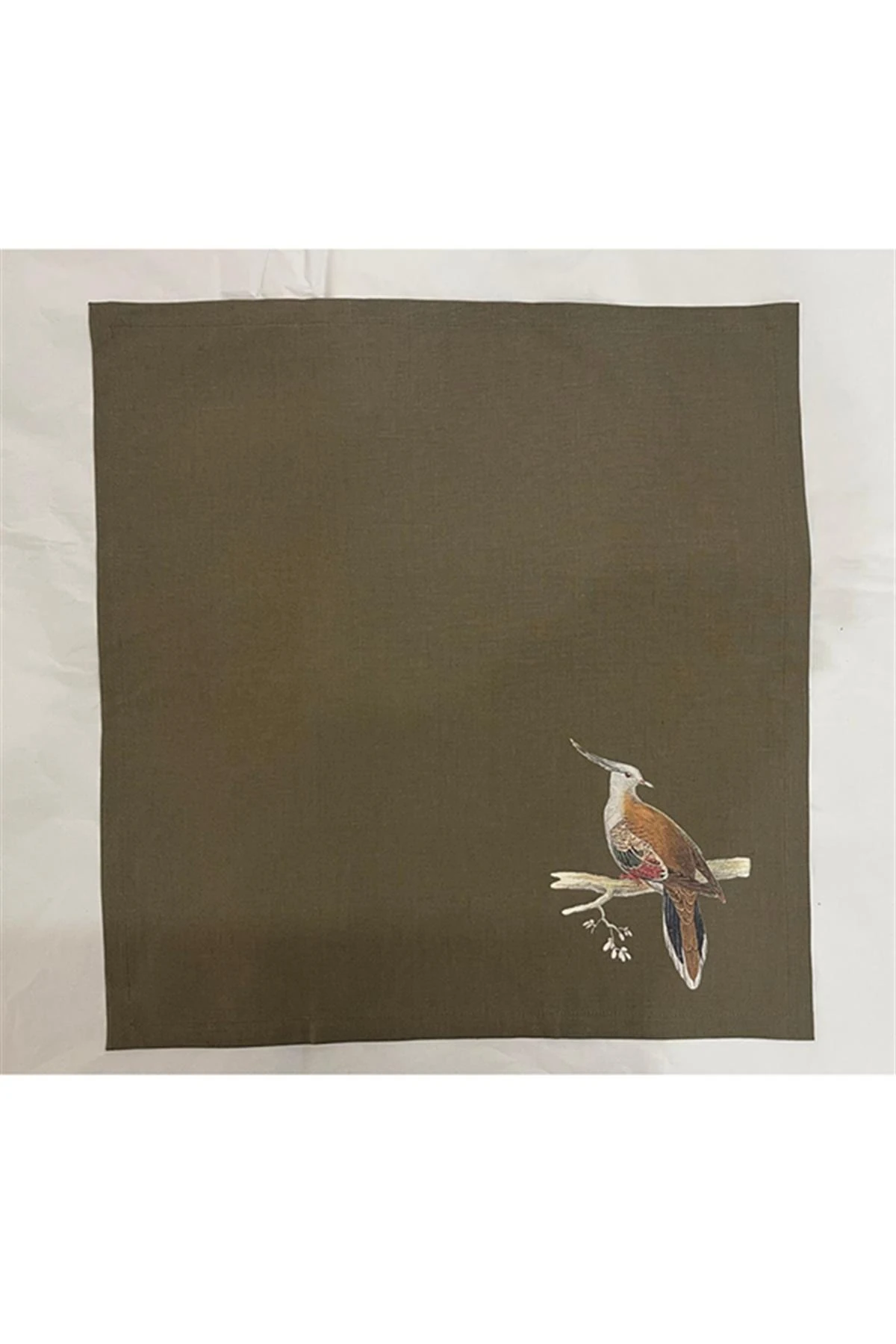 Monot 6'lı Kuş Desenli Keten Peçete