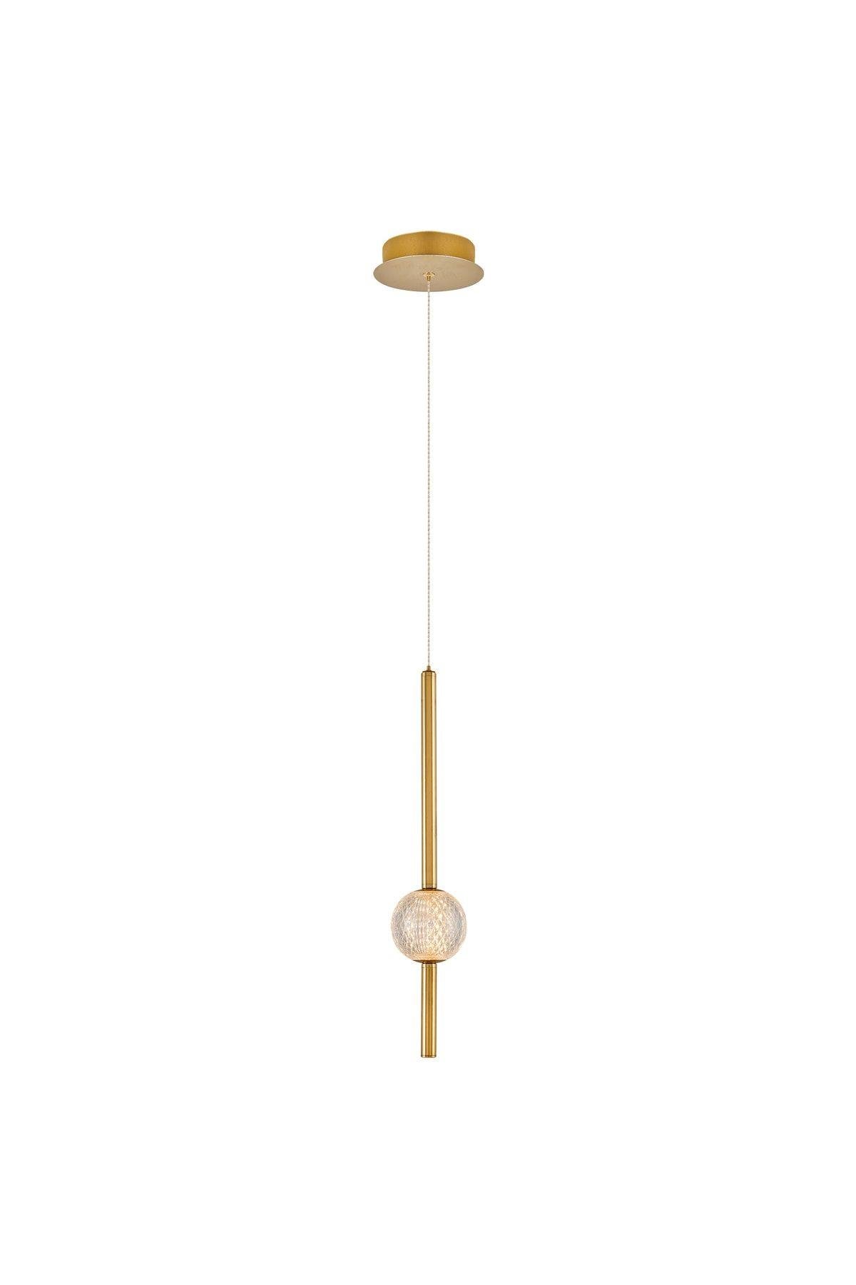 4133-3A-03 Pearl 3'Lü Sarkıt Sarı