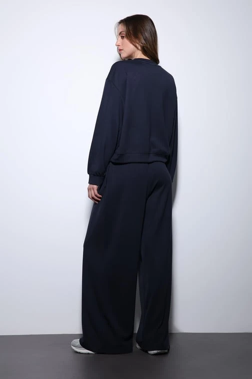 Basic Lacivert Sweatshirt