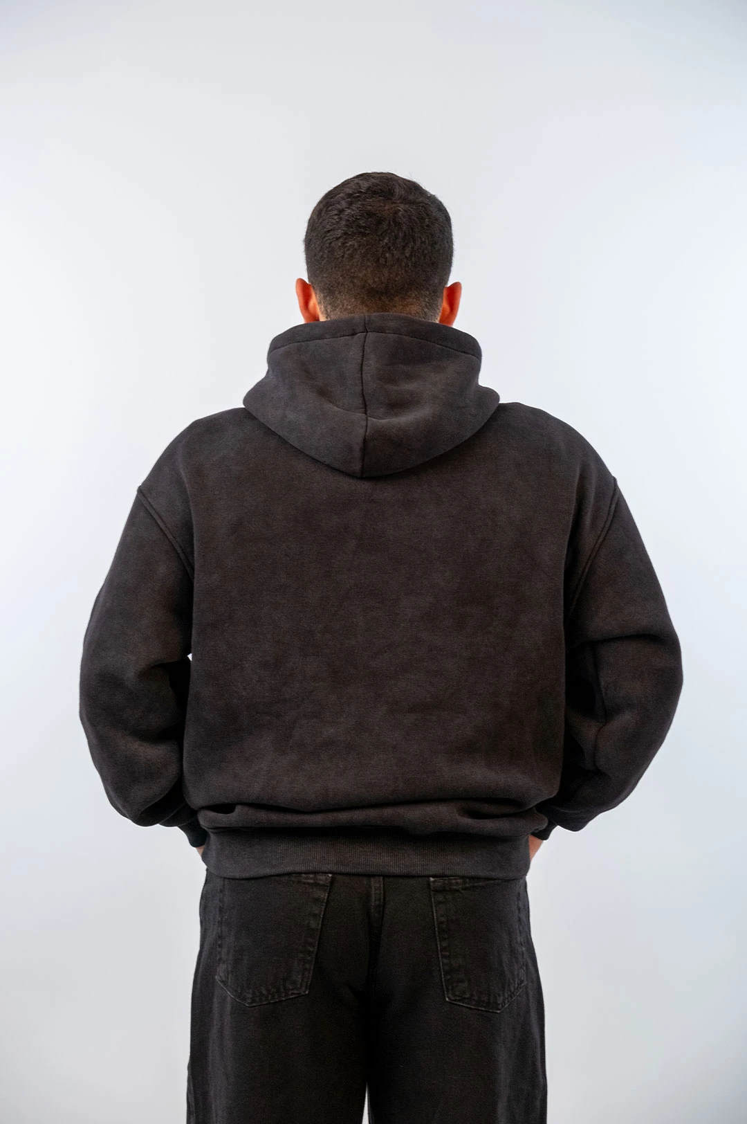 Yıkamalı Kapüşonlu Oversize Sweatshirt