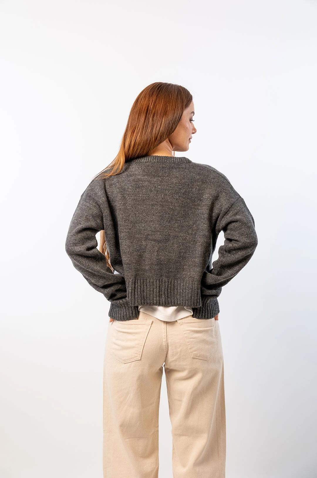 Gri Yumuşak Dokulu Hırka