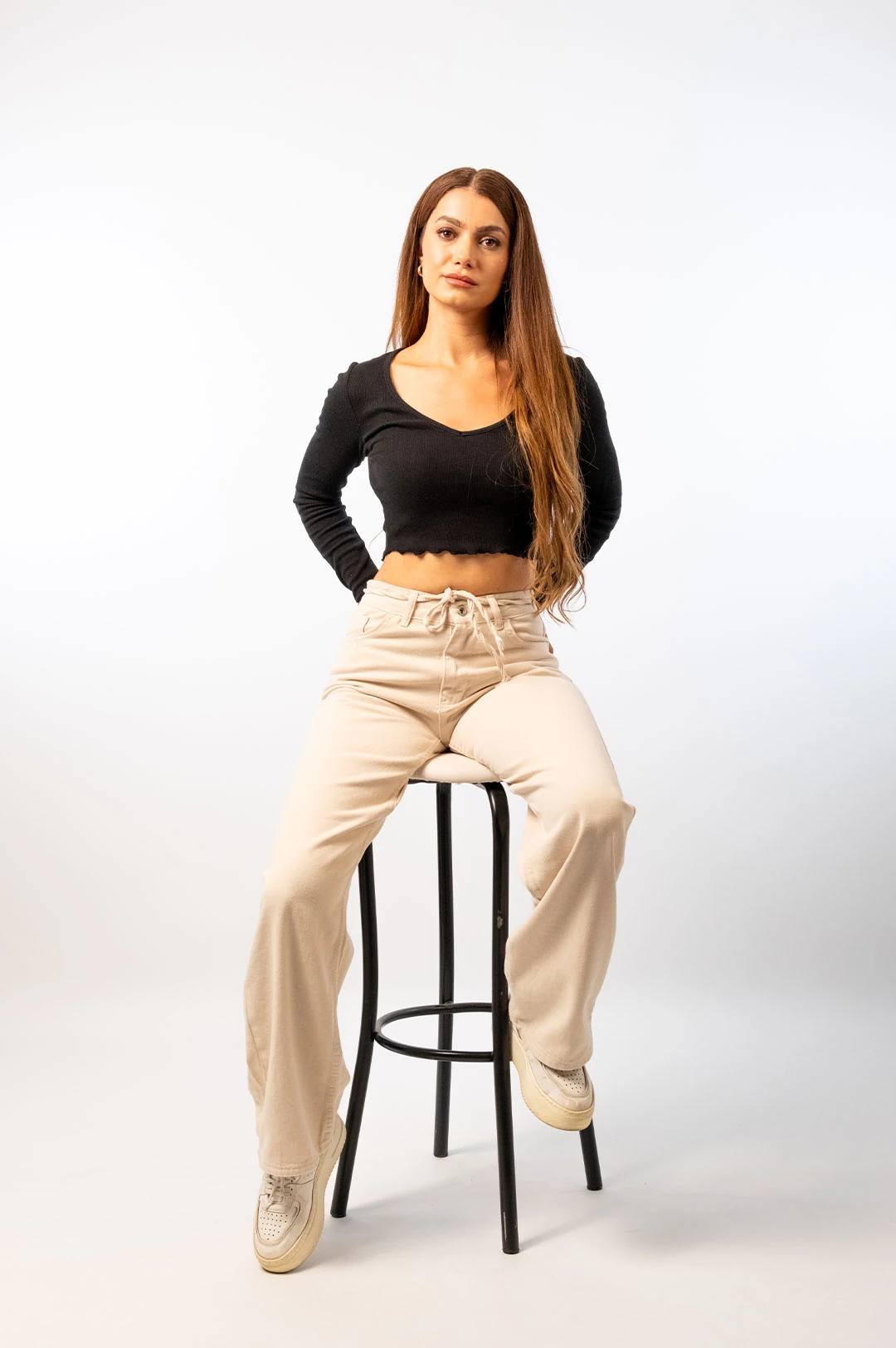 Yüksek Bel Wide Leg Palazzo