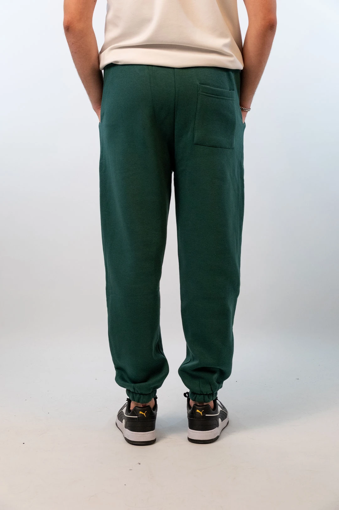 Basic Paça Lastikli Eşofman Alt Nefti