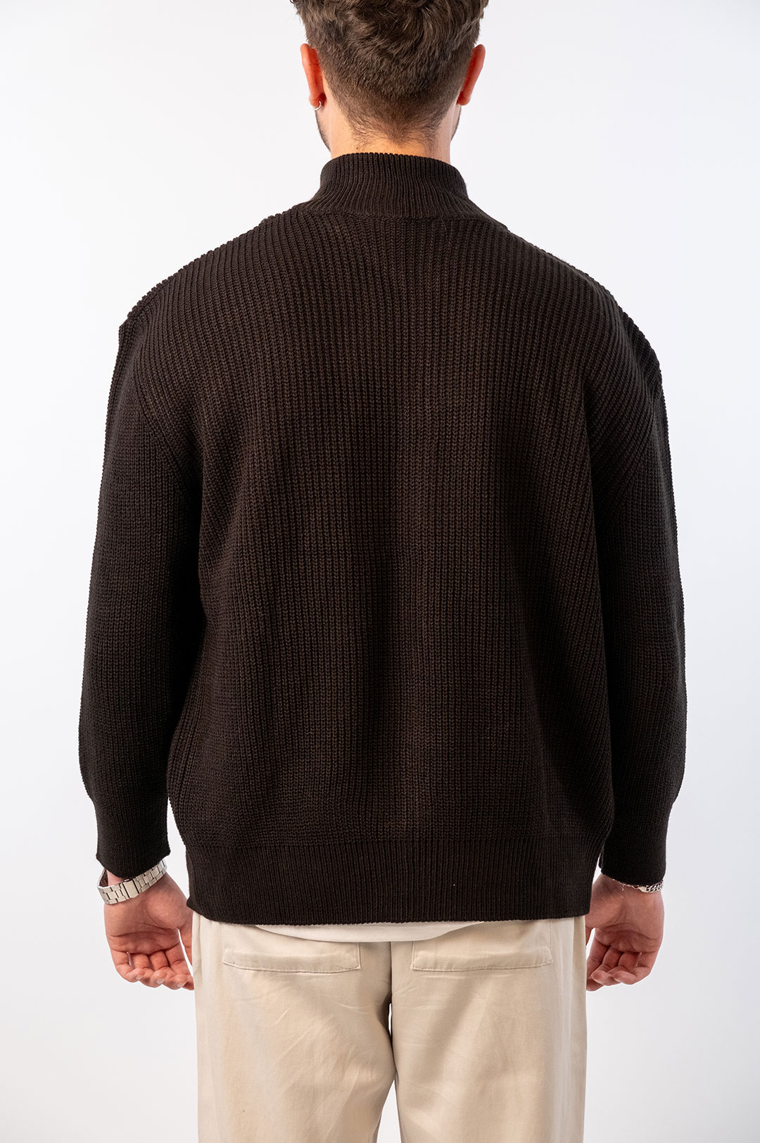 Pamuk Siyah Örgü Ceket