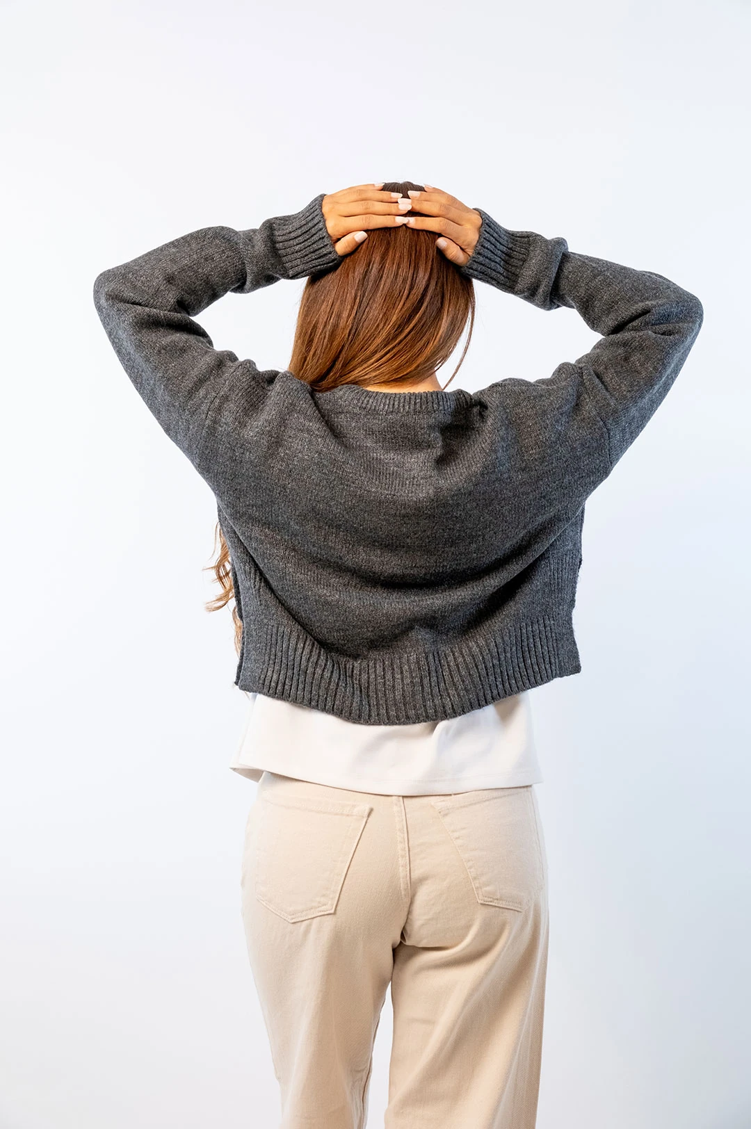 Gri Yumuşak Dokulu Hırka