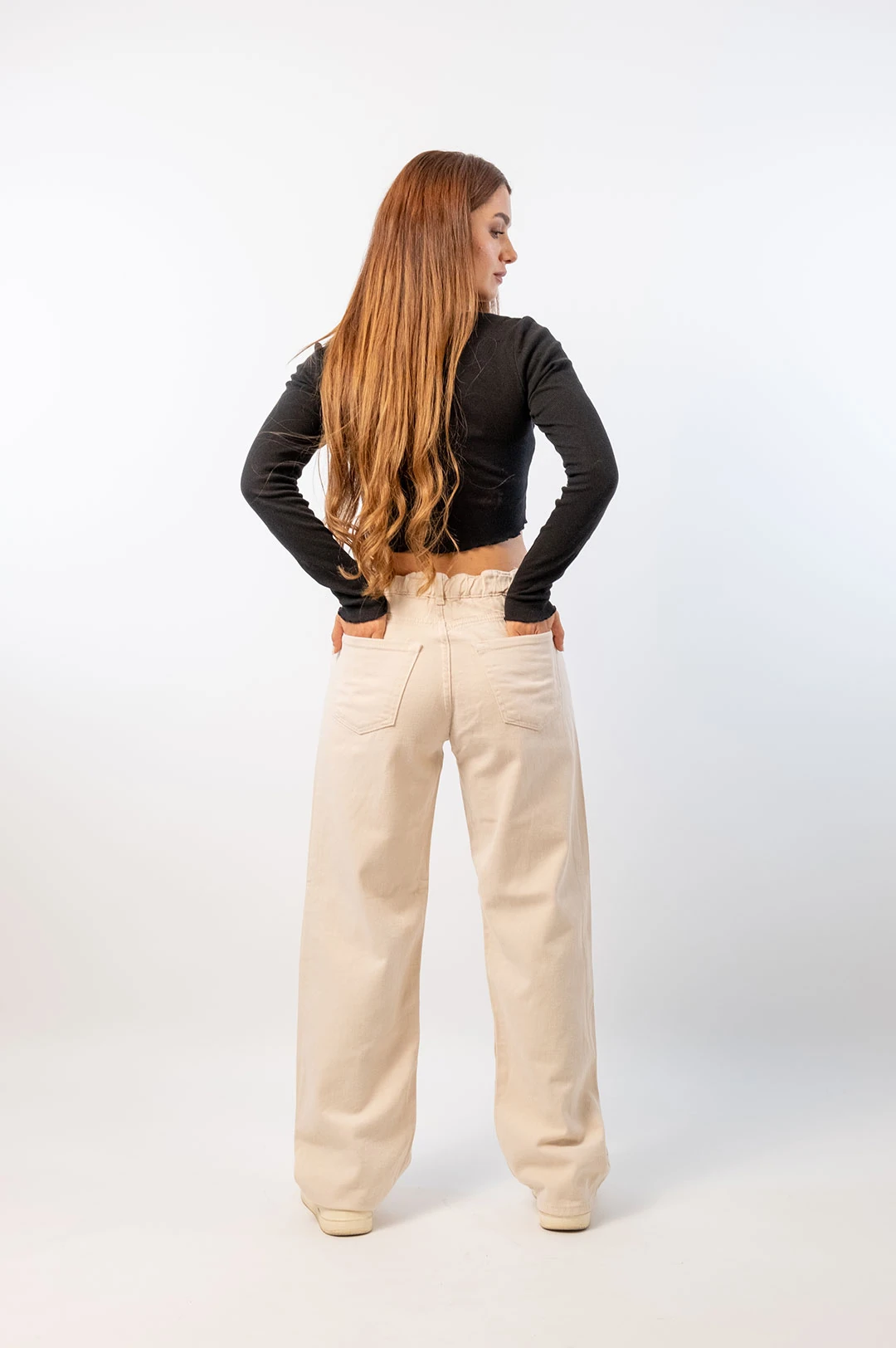 Yüksek Bel Wide Leg Palazzo