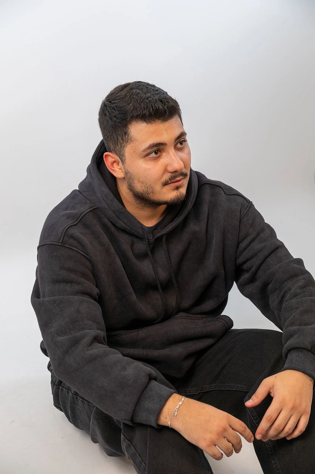 Yıkamalı Kapüşonlu Oversize Sweatshirt