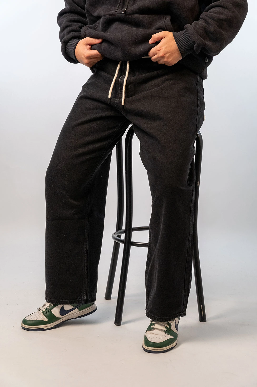 İp Kemer Detaylı Baggy Pantolon