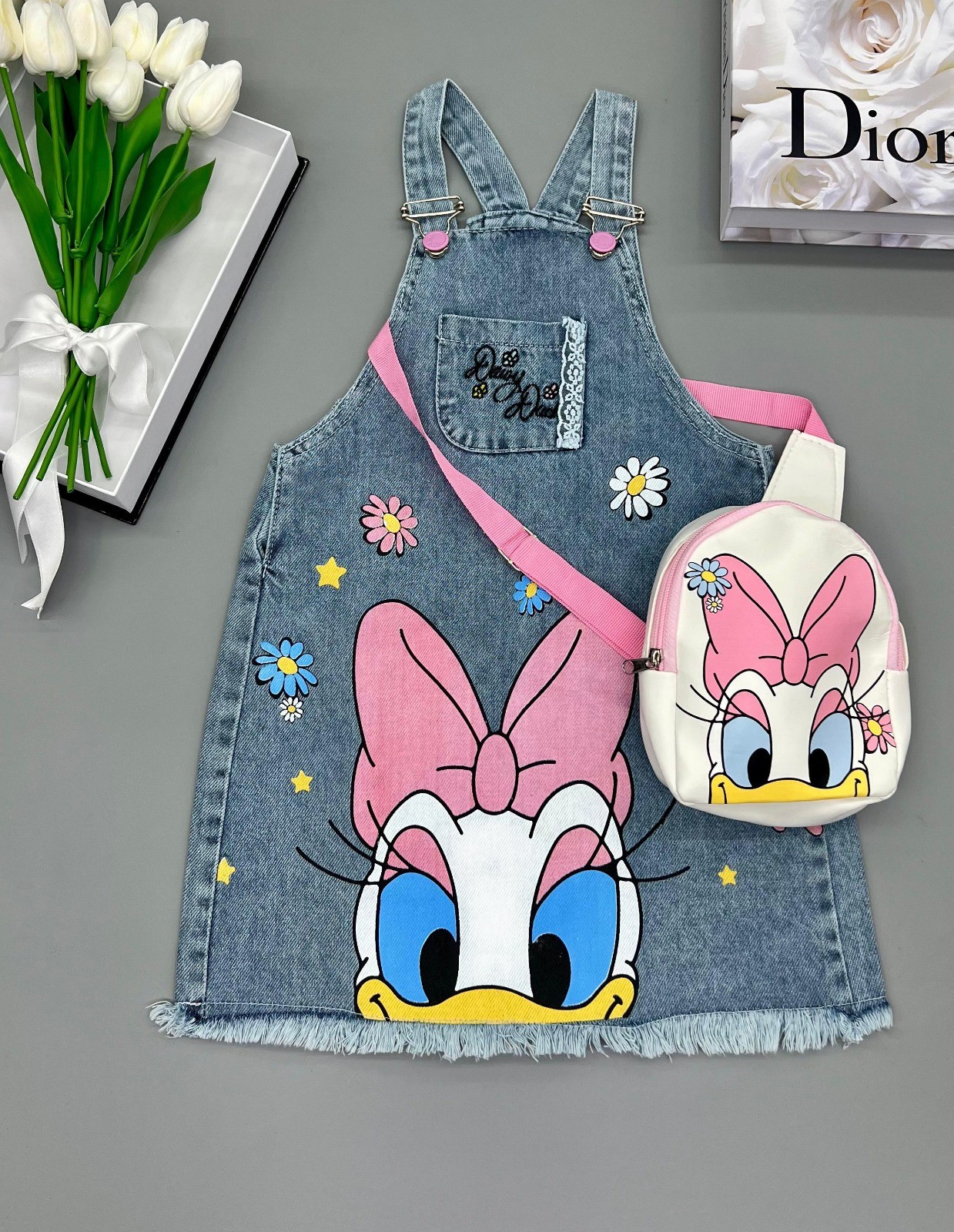 Daisy Detaylı Denim Jile