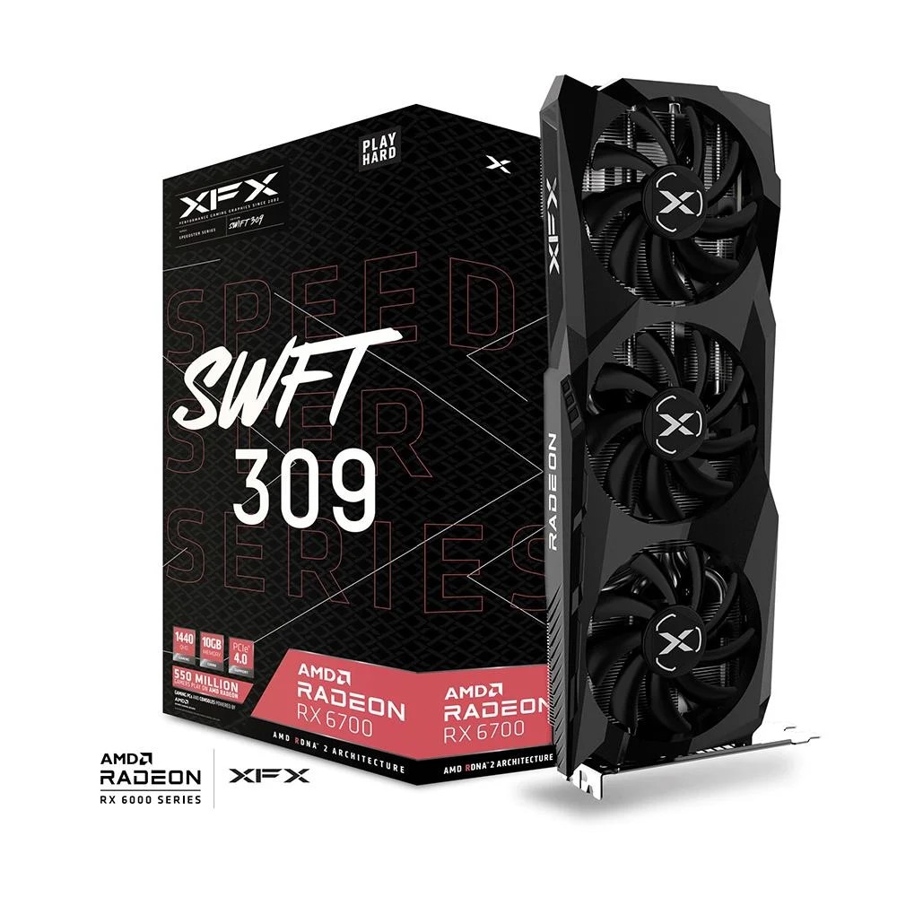 XFX Radeon RX 6700 Speedster SWFT 309 10GB GDDR6 160Bit AMD Ekran Kartı