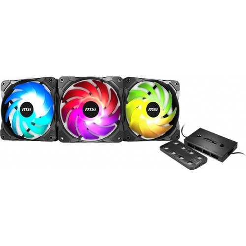 MSI MAX F12A-3H ARGB 120 mm 3’lü Fan + RGB Kontrolcü