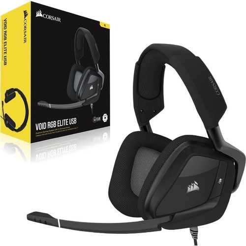 Corsair Void Elite RGB 7.1 Surround Kablosuz Carbon Gaming Kulaklık