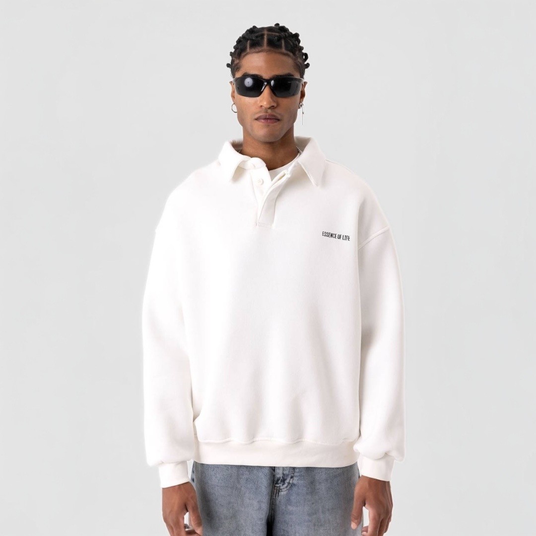 Oversize Yakalı Sweatshirt