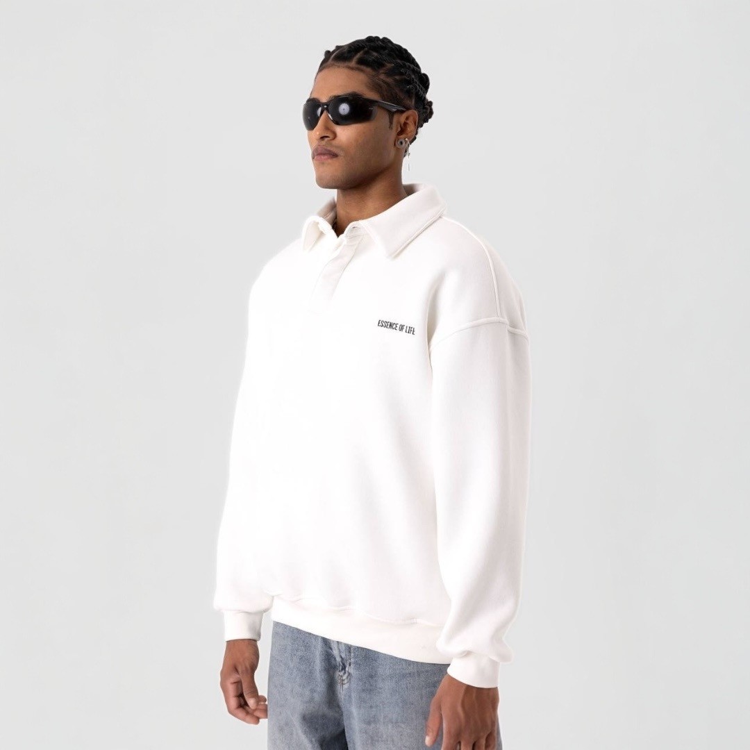 Oversize Yakalı Sweatshirt