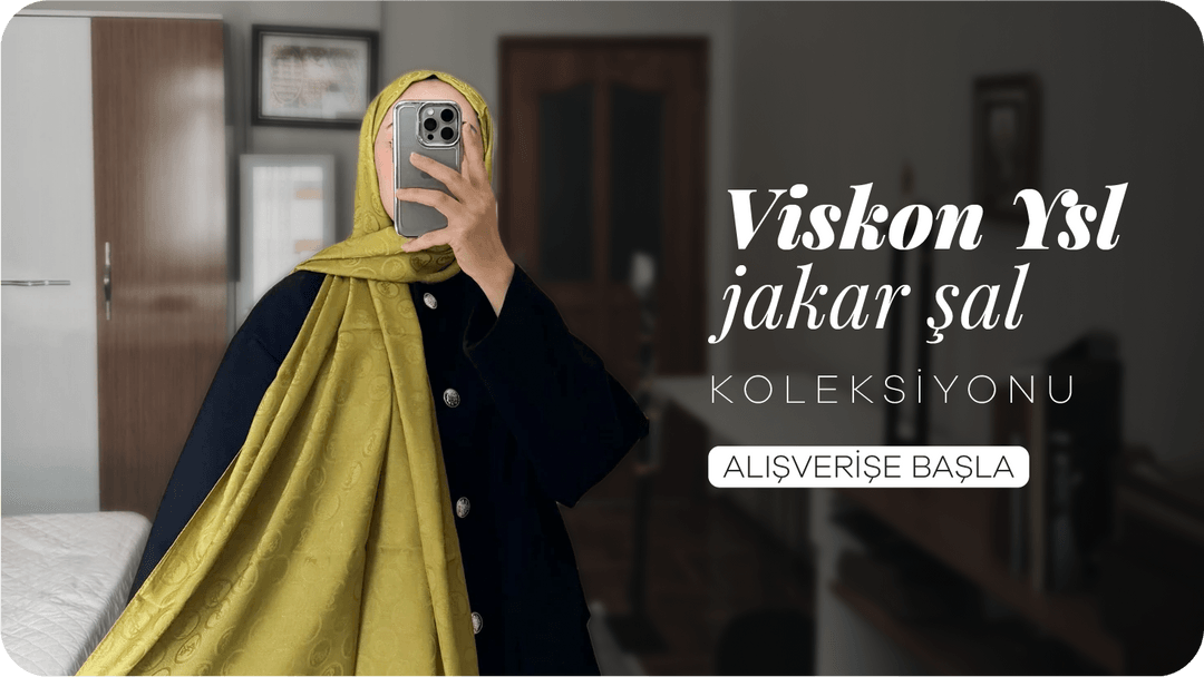 Viskon Ysl Jakar Şal Koleksiyonu