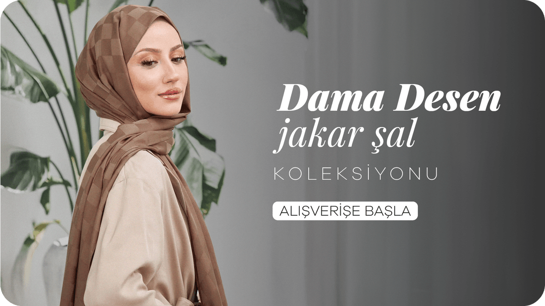 Dama Desen Jakar Şal Koleksiyonu 