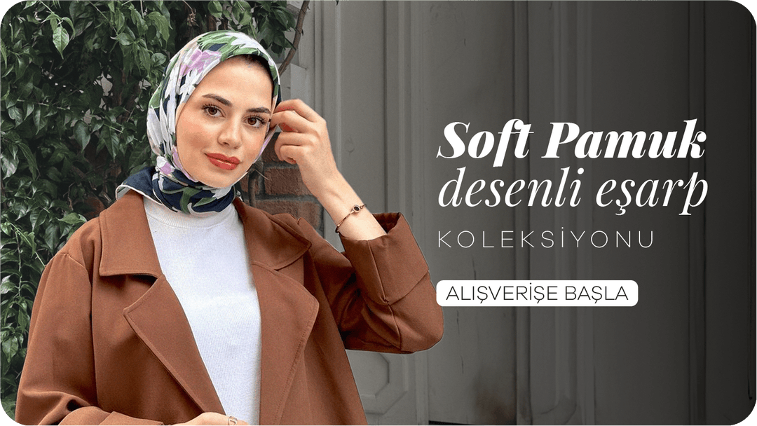 Soft Pamuk Desenli Eşarp Koleksiyonu