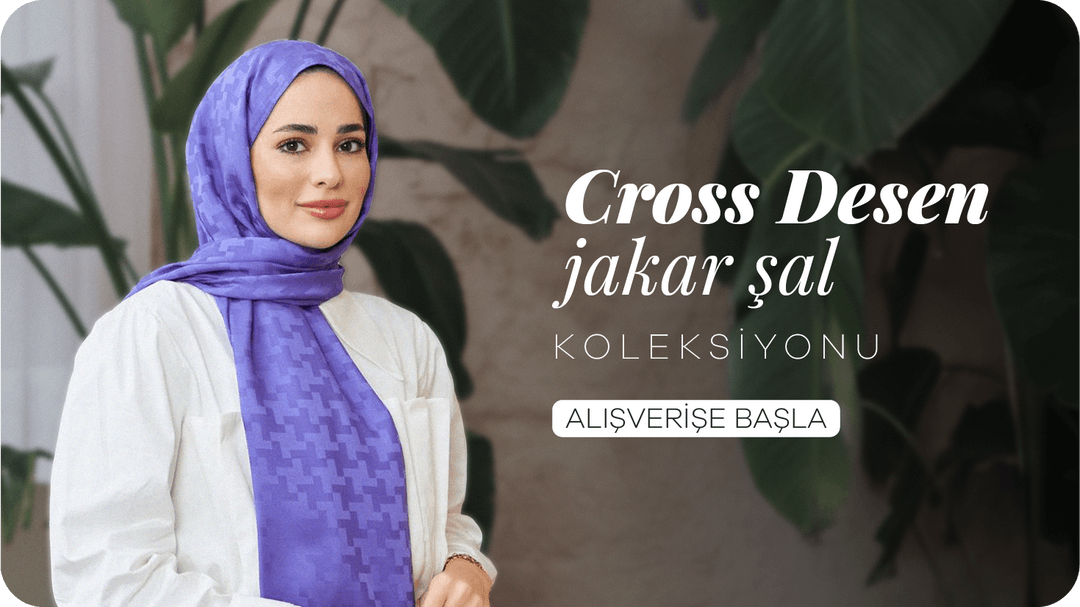 Cross Desen Jakar Şal Koleksiyonu