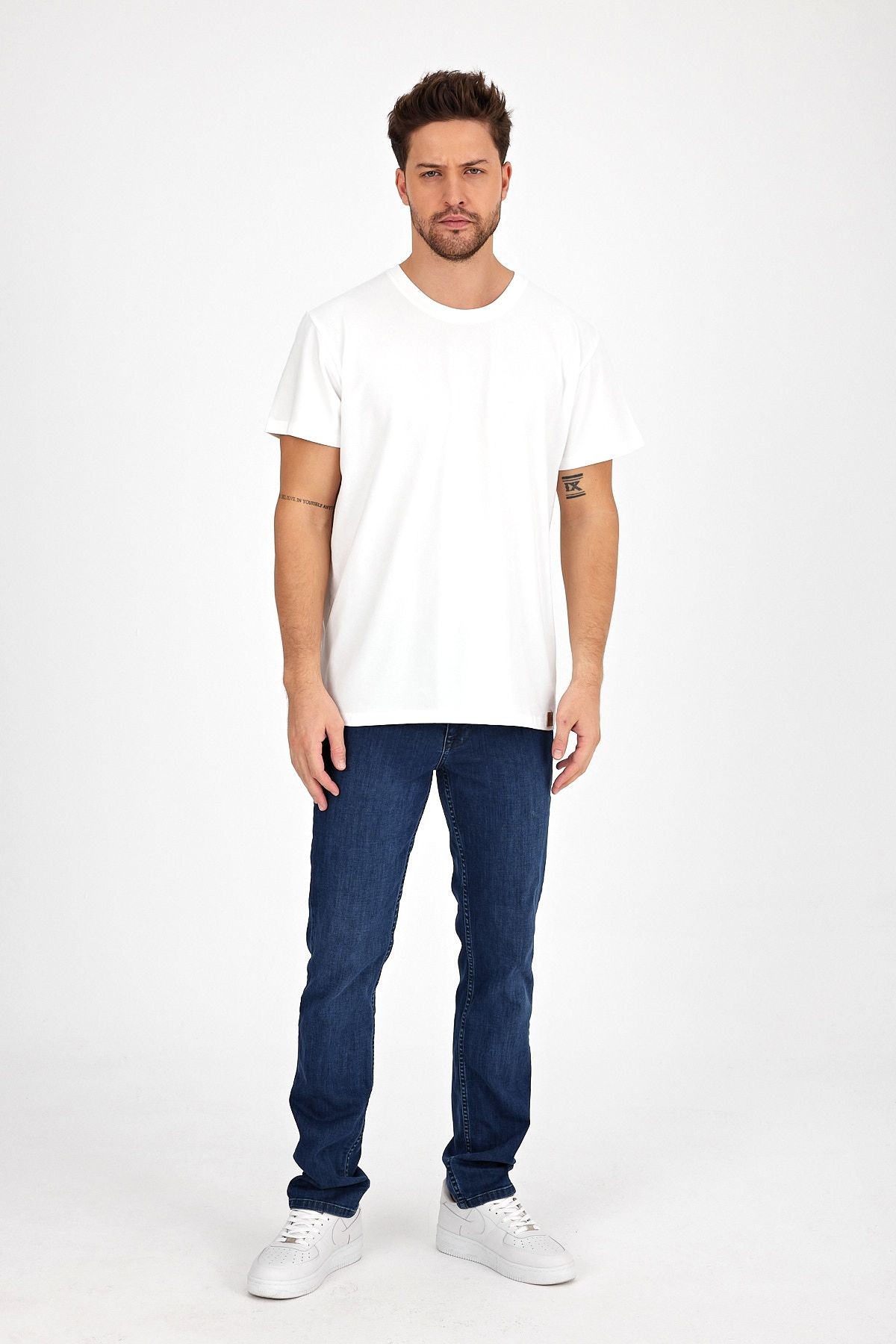 Erkek Yapay Zeka Tasarım Sırt Aplike Özel Baskılı %100 Pamuklu Penye Regular Fit T-shirt (vankogh)