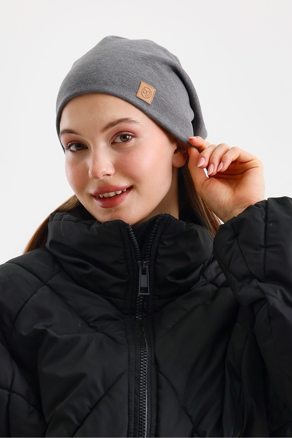 Açık Gri Termal %100 Pamuklu Soft 2 Stil 1 Arada Bere Premium Cuts Serisi