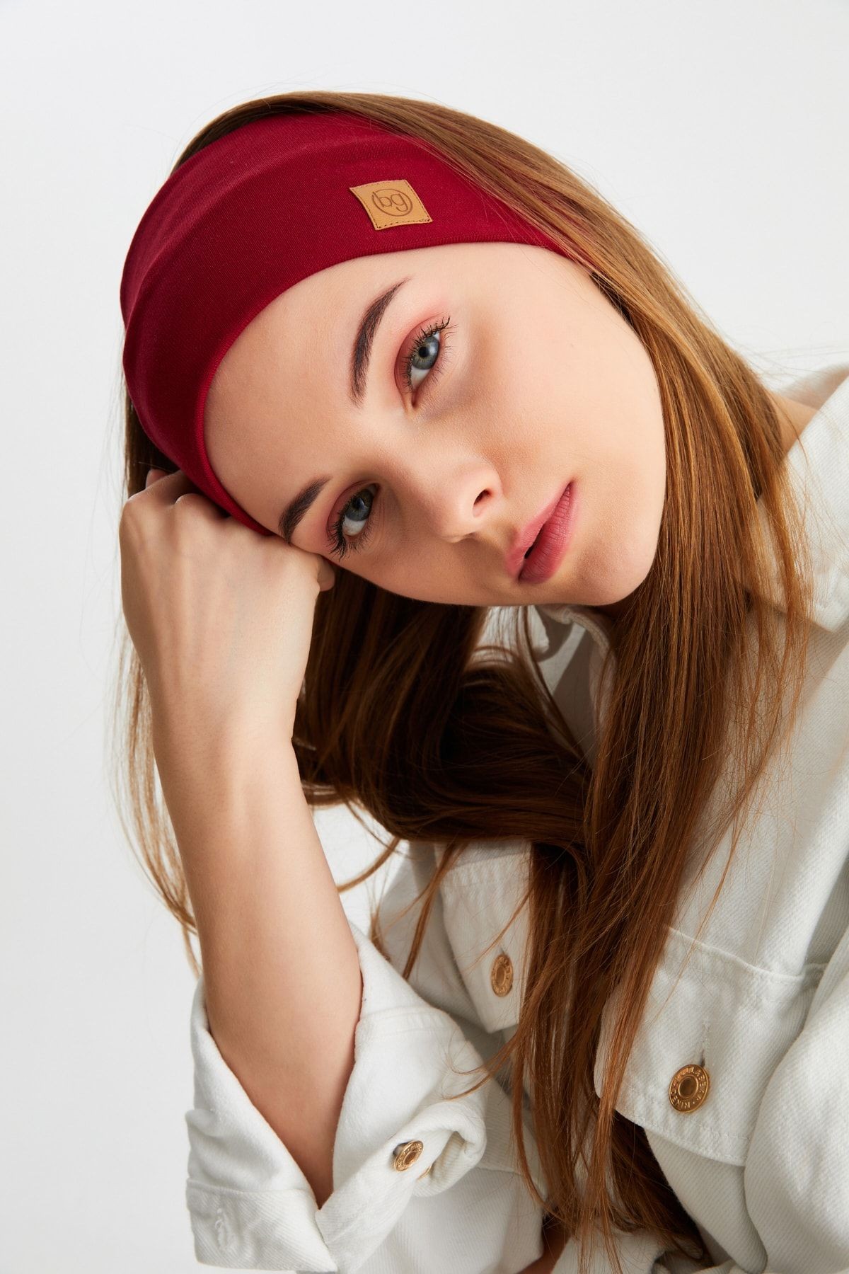 Kadın %100 Pamuklu Termal, Kaymaz, Terletmez, Ultra Hafif, Spor Saç Bandı Bandana 