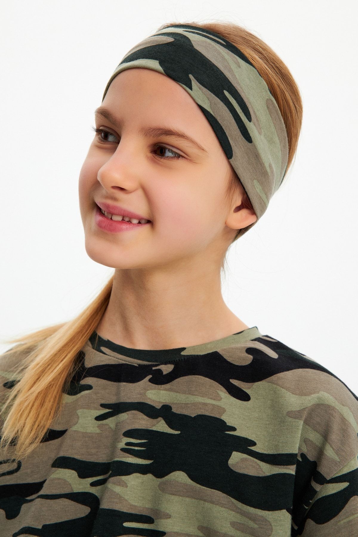 Esnek Desenli Saç Bandı Bandana