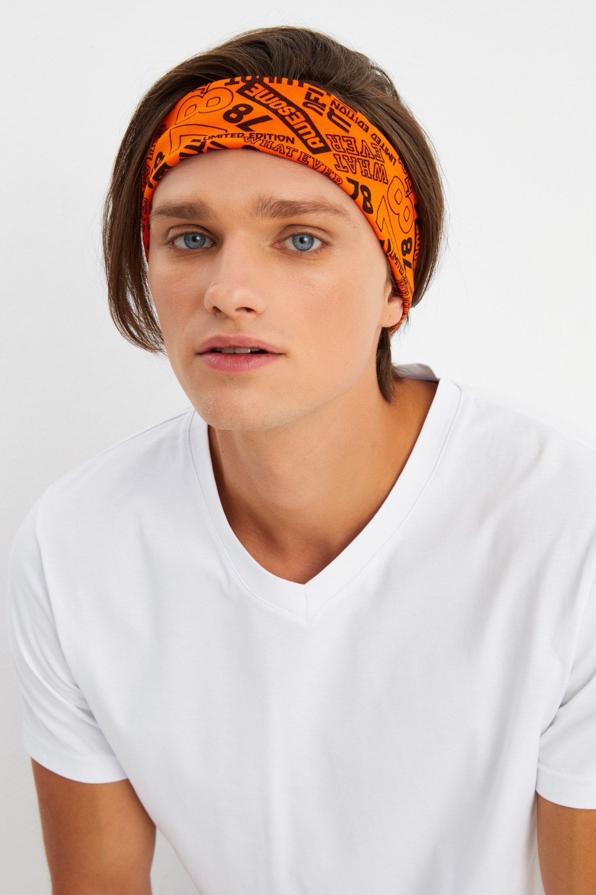 Erkek Pamuklu Penye, Kaymaz, Terletmez, Ultra Hafif, Spor Saç Bandı Bandana