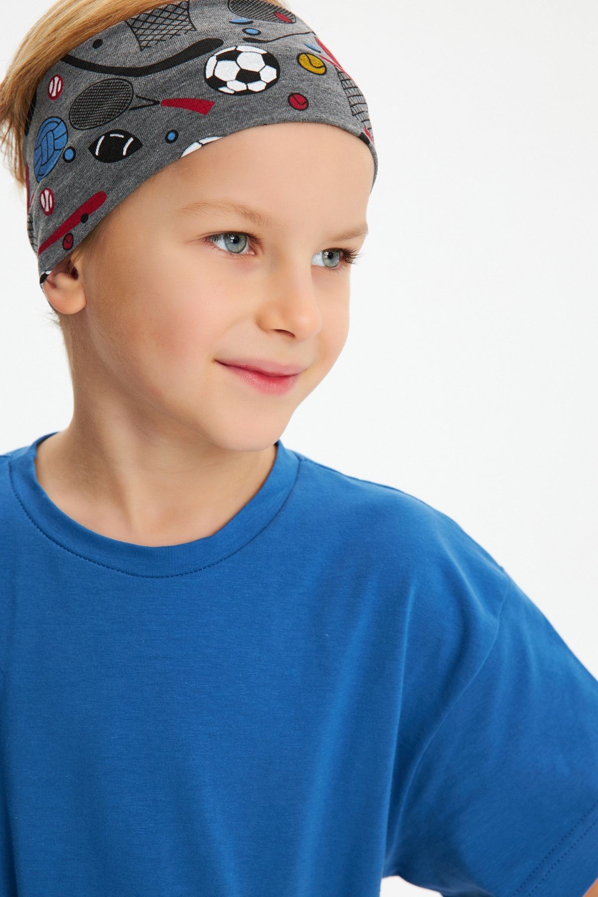 Erkek %100 Pamuklu Penye Şort T-Shirt Bandana 3'lü Alt Üst Takım Spor Rahat Koleksiyon 1