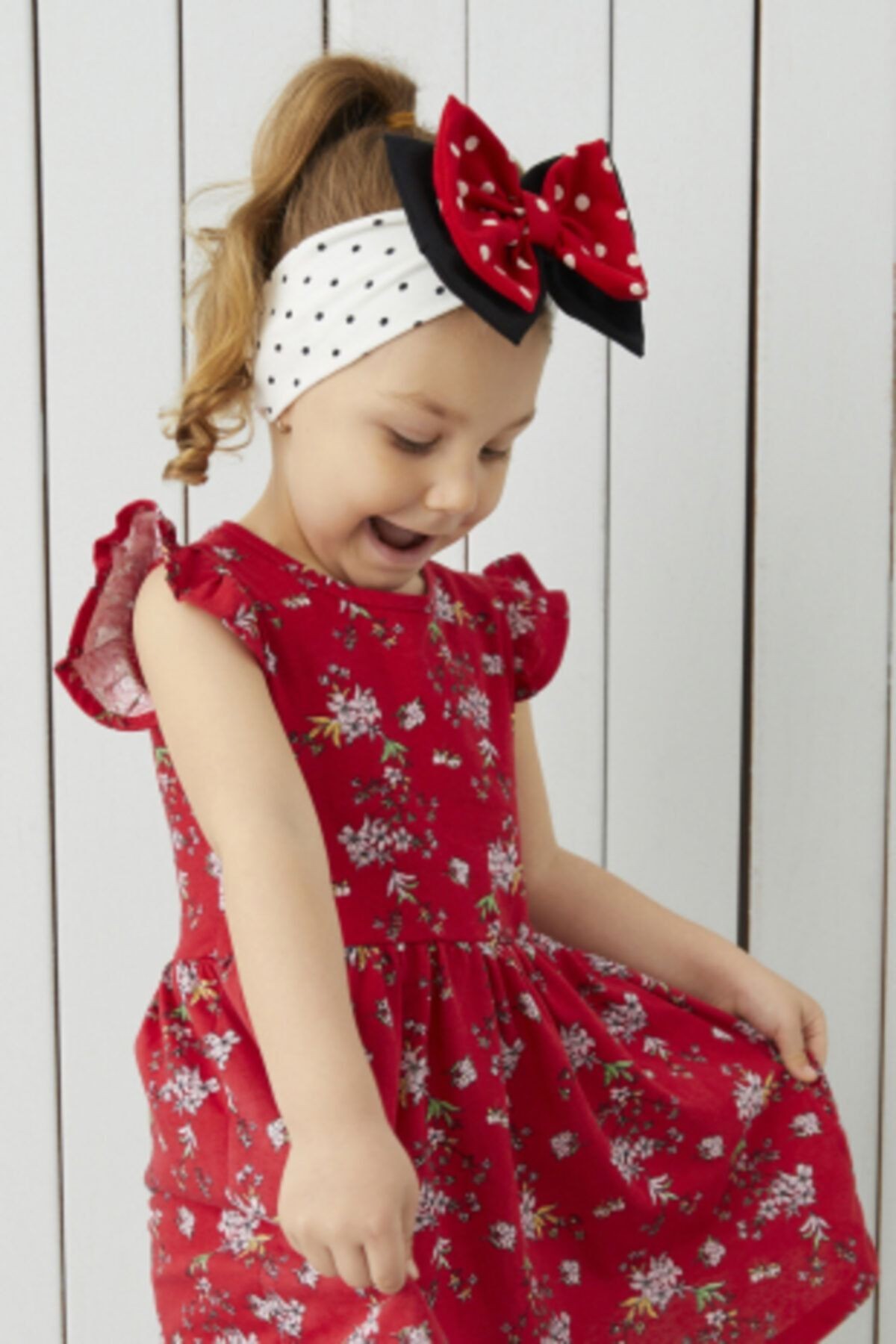 Çok Renkli Kız Bebek Bandana Seti