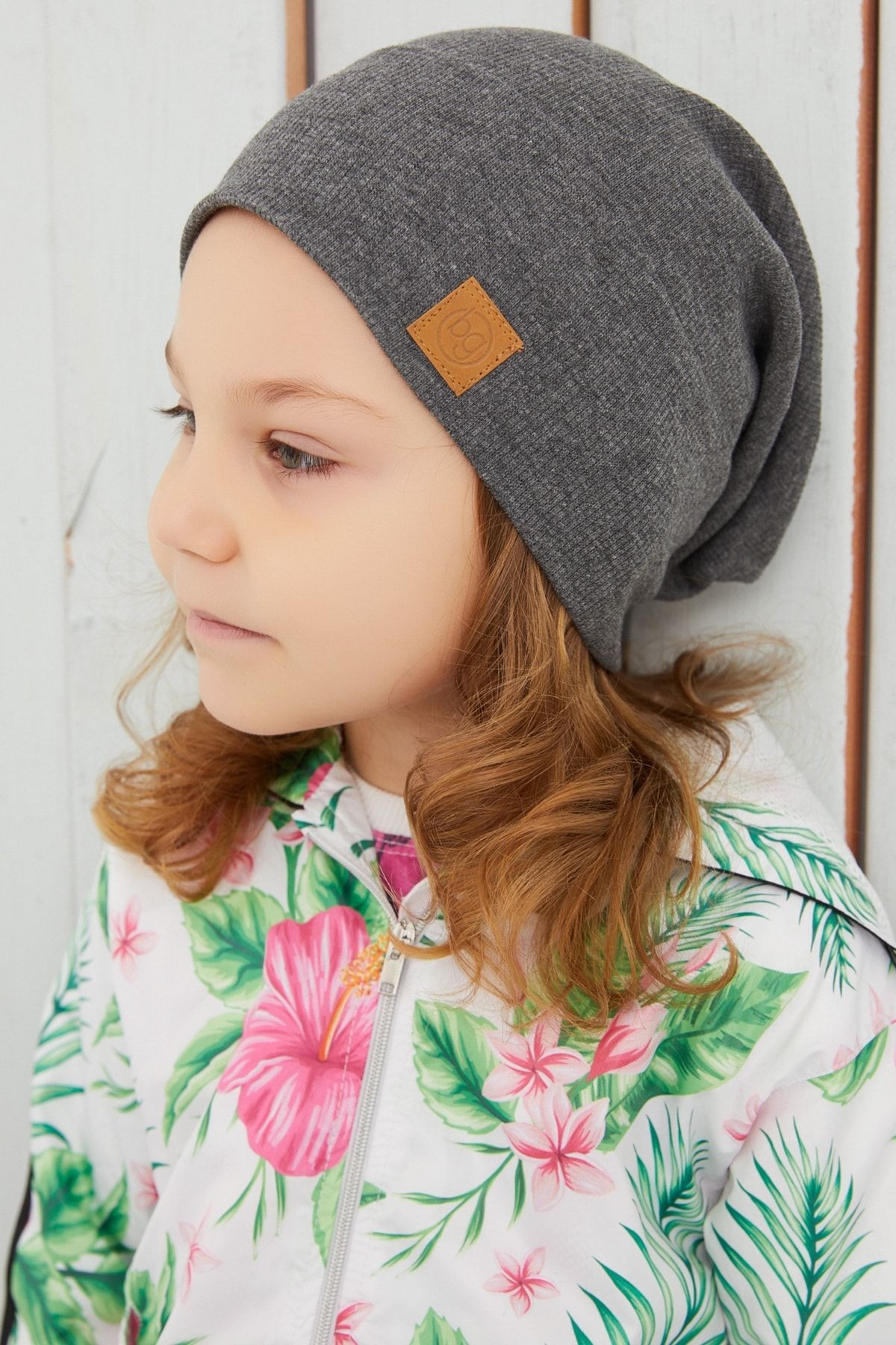 Çocuk Unisex Füme Ipli Şapka Bere Boyunluk Takım Rahat %100 Pamuklu Kaşkorse Yerli Üretim