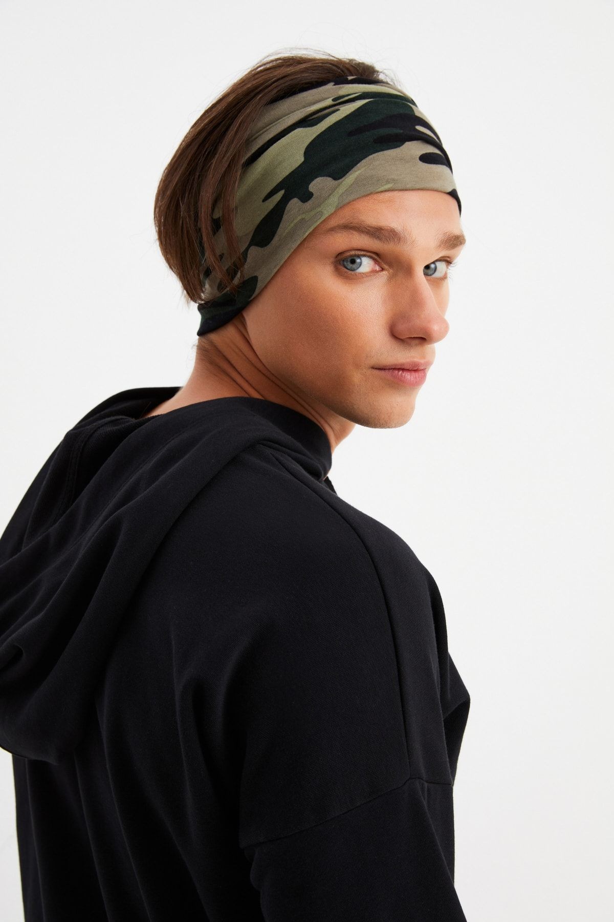 Erkek 4 Fonksiyonlu Koruyucu Pamuklu, Esnek, Terletmez, Bandana, Boyunluk, Maske