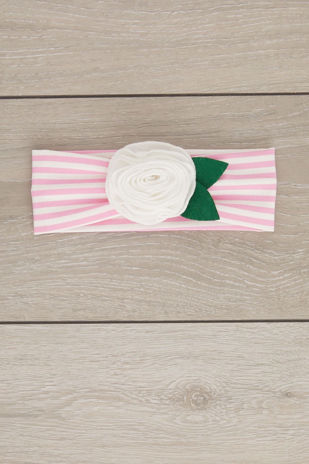 El Yapımı Yumuşak Eşsiz Aksesuarlı Doğal Pamuklu Penye Bebek Çocuk Kız Bandana Gül Serisi