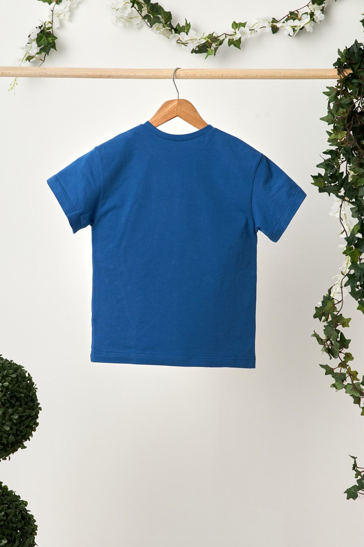 Kız Çocuk Kısa Kollu Bisiklet Yaka Terletmez, Yumuşak Rahat %100 Pamuklu Penye T-shirt