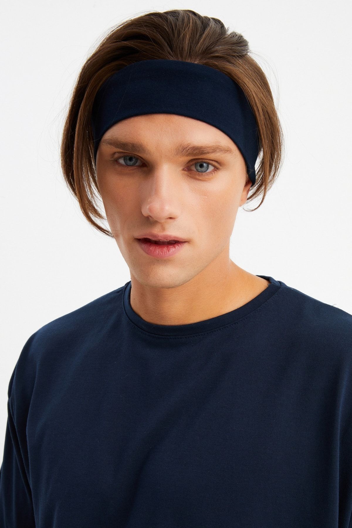 Erkek %100 Pamuklu Penye Kaymaz Terletmez Ultra Hafif Spor Saç Bandı Bandana