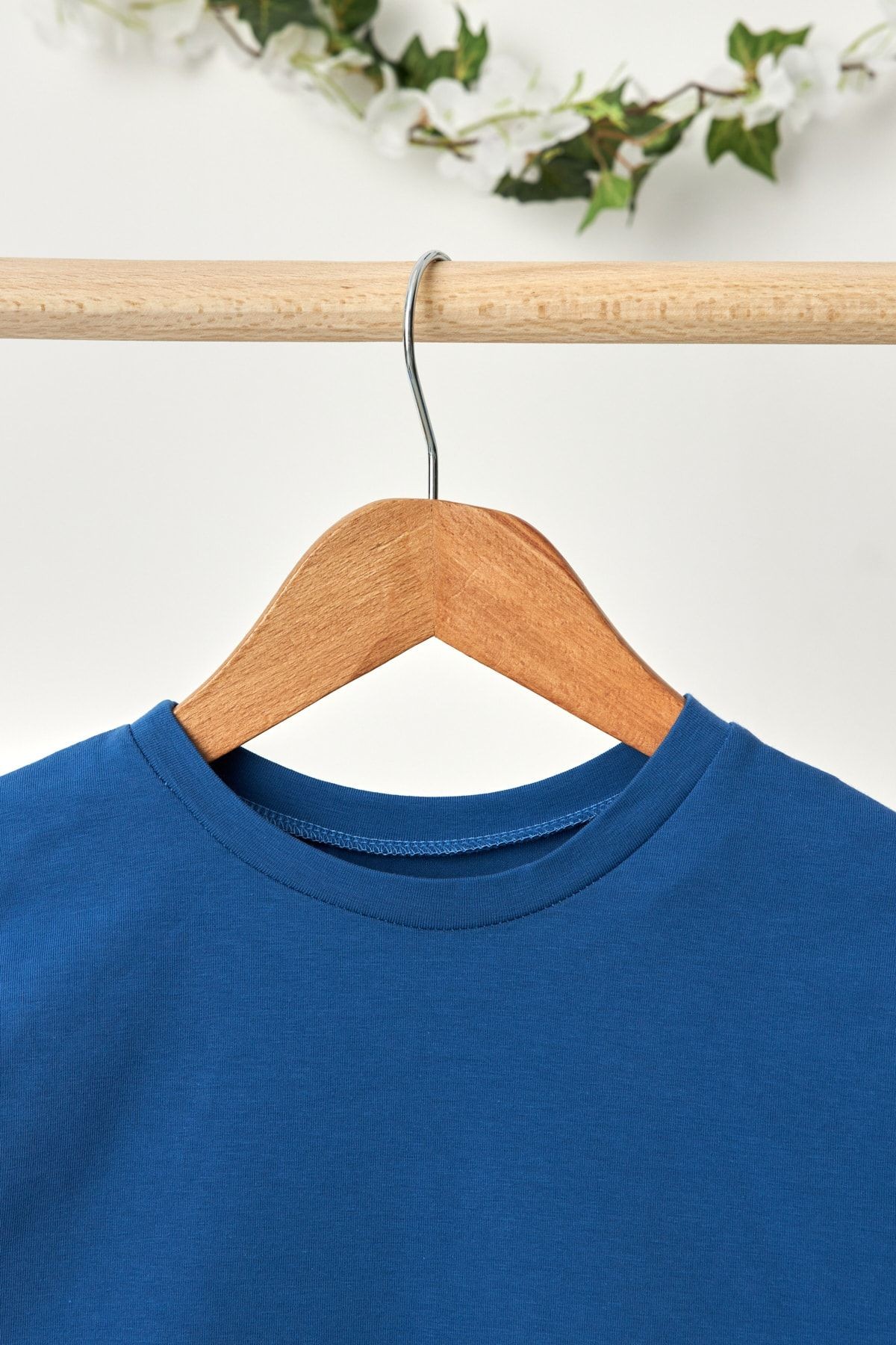 Kız Çocuk Kısa Kollu Bisiklet Yaka Terletmez, Yumuşak Rahat %100 Pamuklu Penye T-shirt