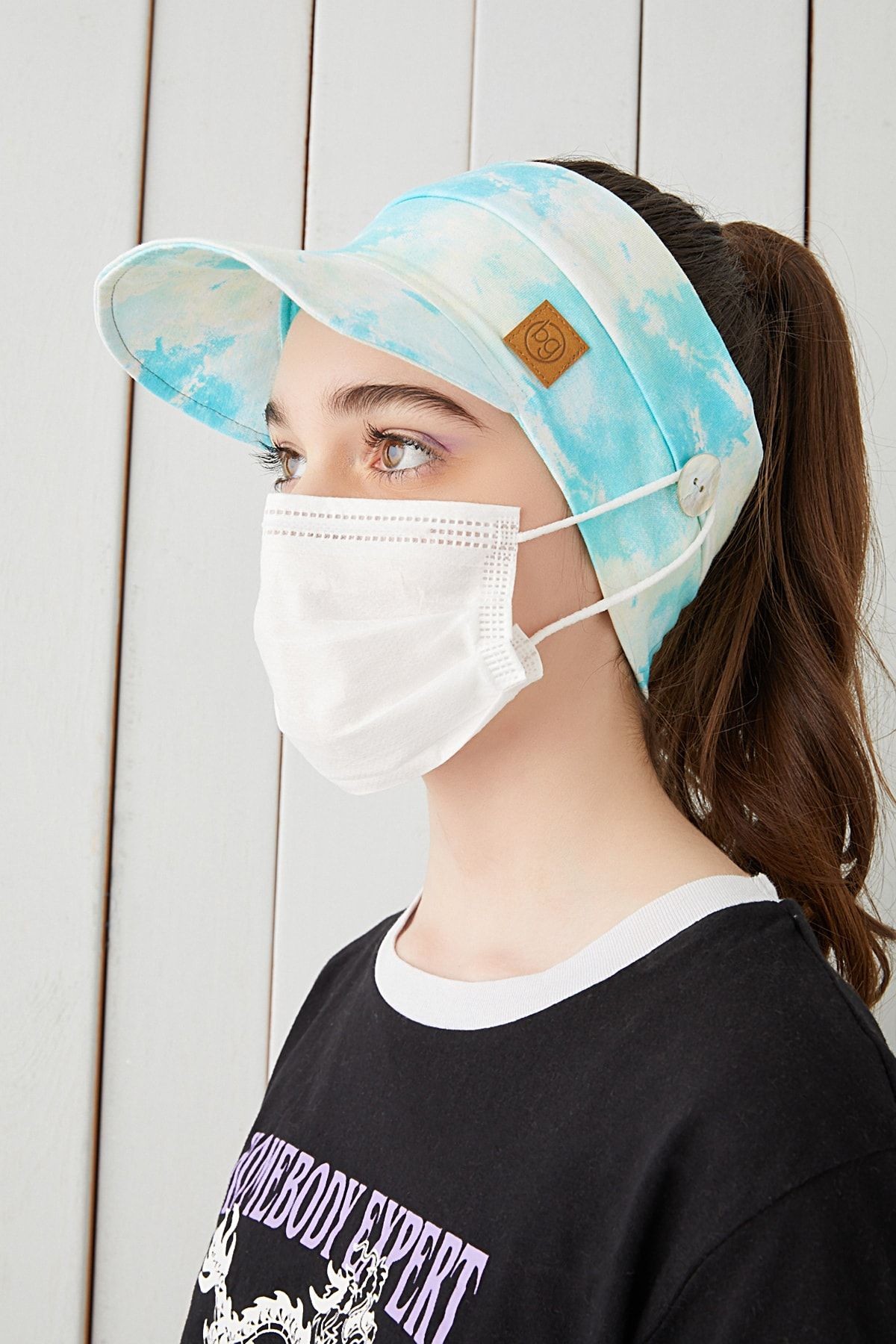 Batik Çocuk Genç Maske Takılabilir Tenis Yazlık Vizyerli Spor Şapka Yumuşak Pamuklu Penye