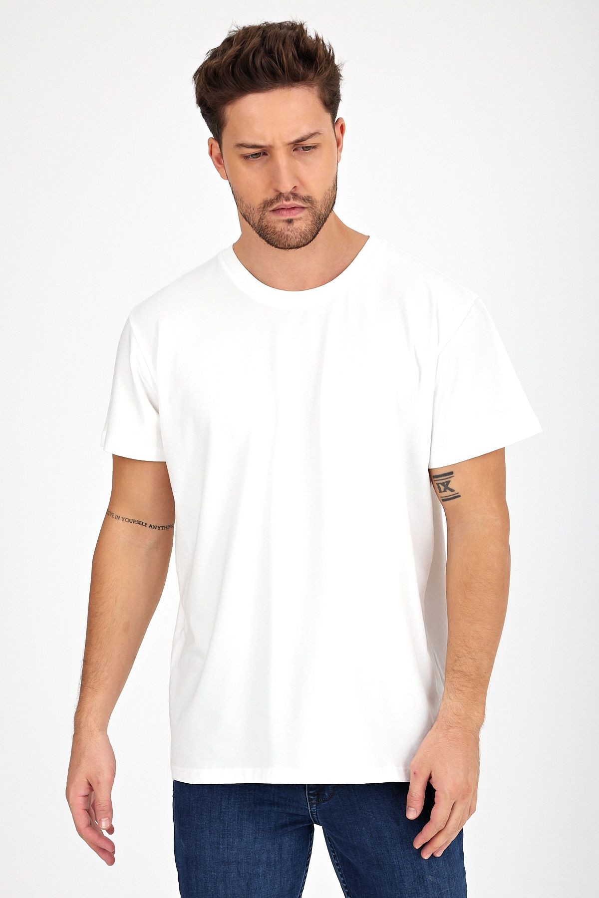 Erkek Yapay Zeka Tasarım Sırt Aplike Özel Baskılı %100 Pamuklu Penye Regular Fit T-shirt (vankogh)