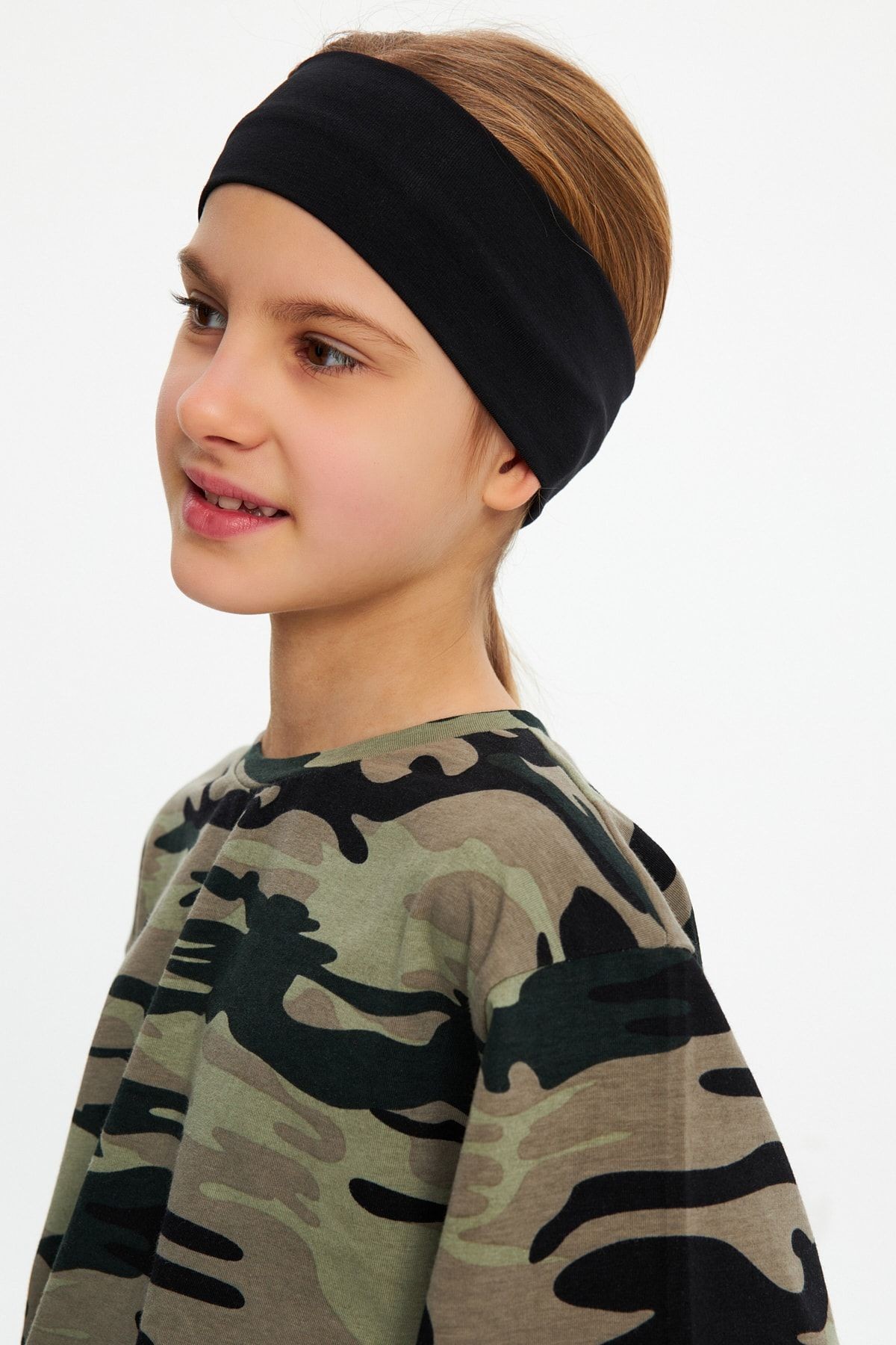 Kız Pamuklu Penye, Kaymaz, Terletmez, Ultra Hafif, Esnek Saç Bandı Bandana