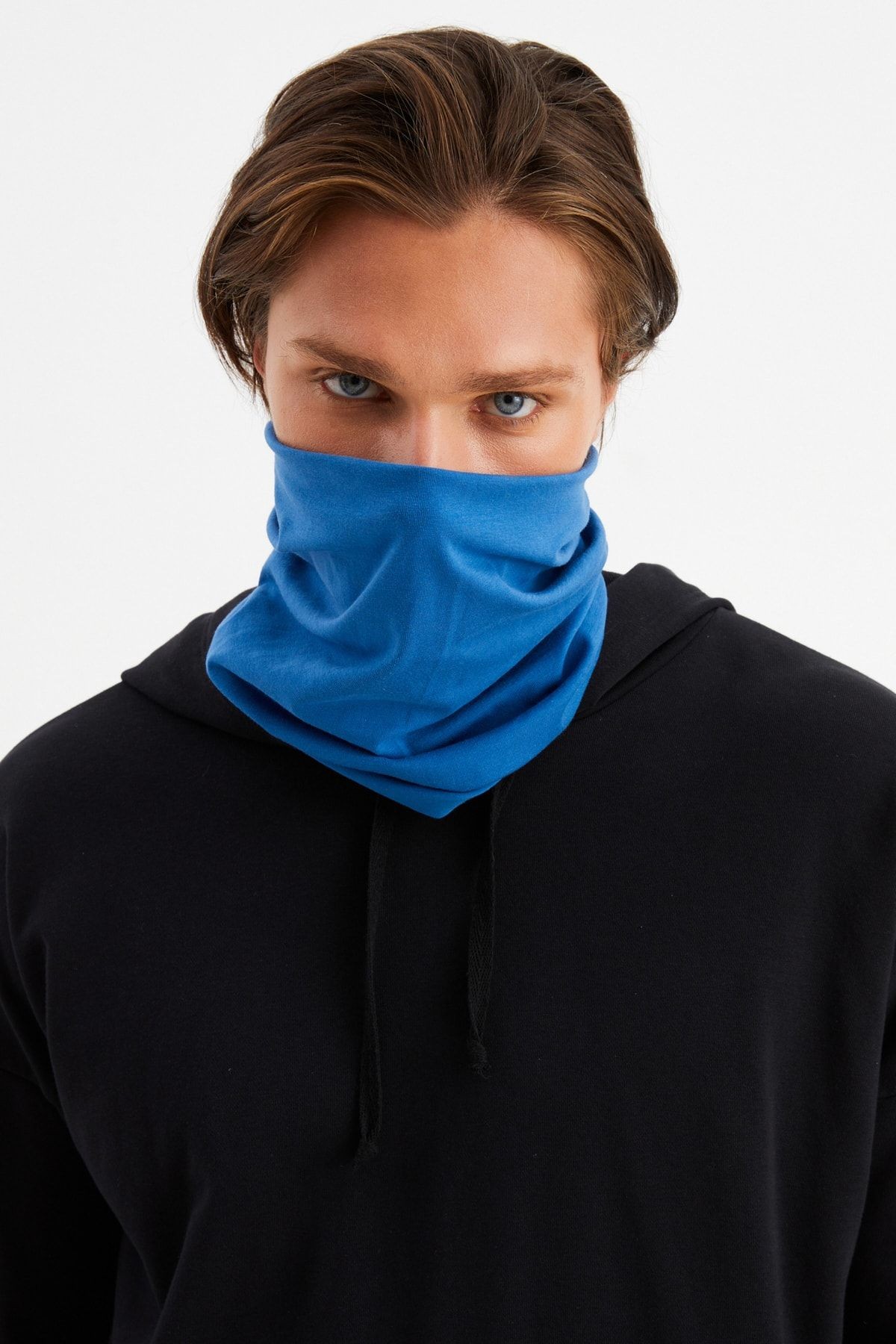 Erkek 4 Fonksiyonlu Koruyucu Pamuklu, Esnek, Terletmez, Bandana, Boyunluk, Buff, Maske