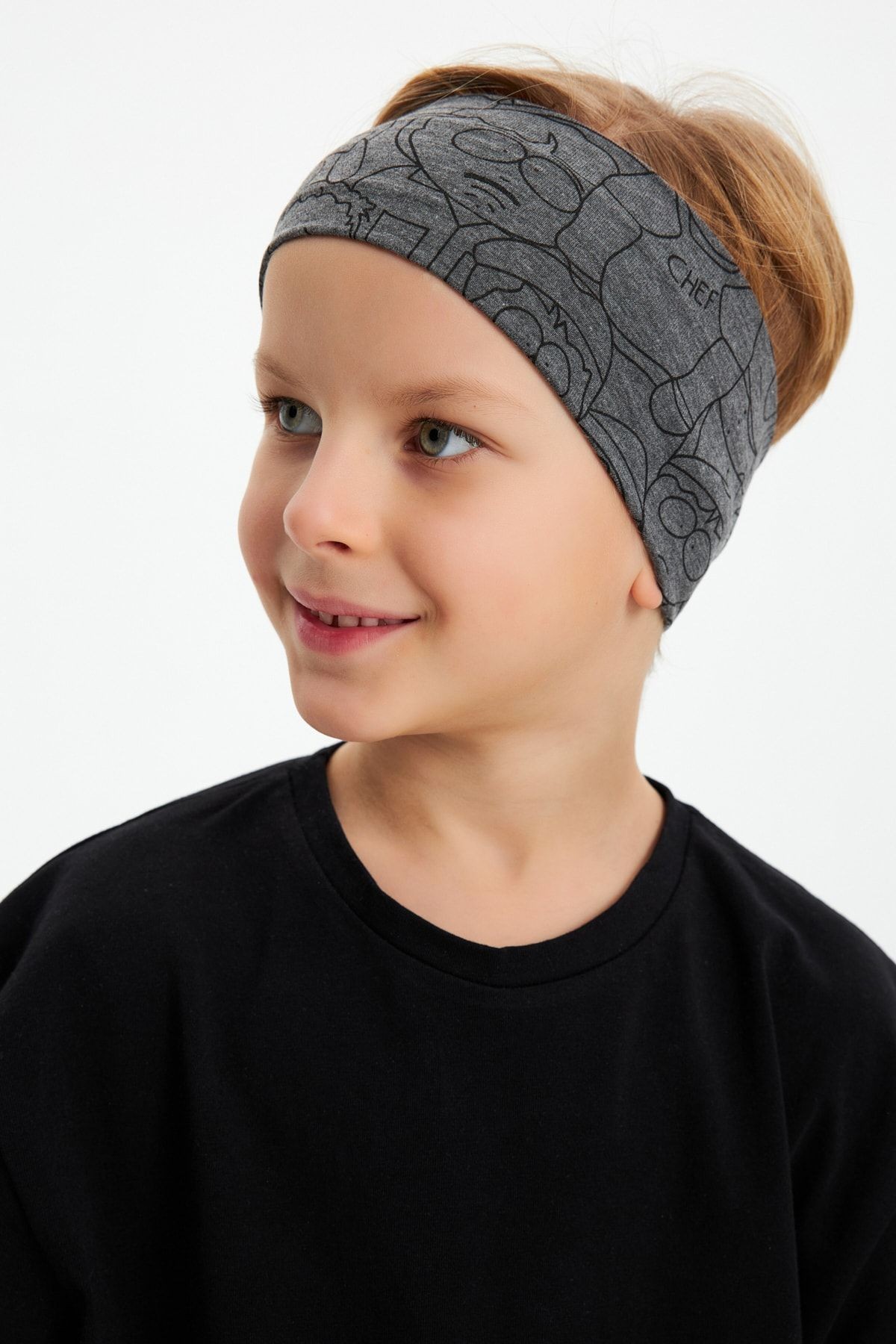 Erkek Pamuklu Penye, Kaymaz, Terletmez, Ultra Hafif, Esnek Desenli Saç Bandı Bandana