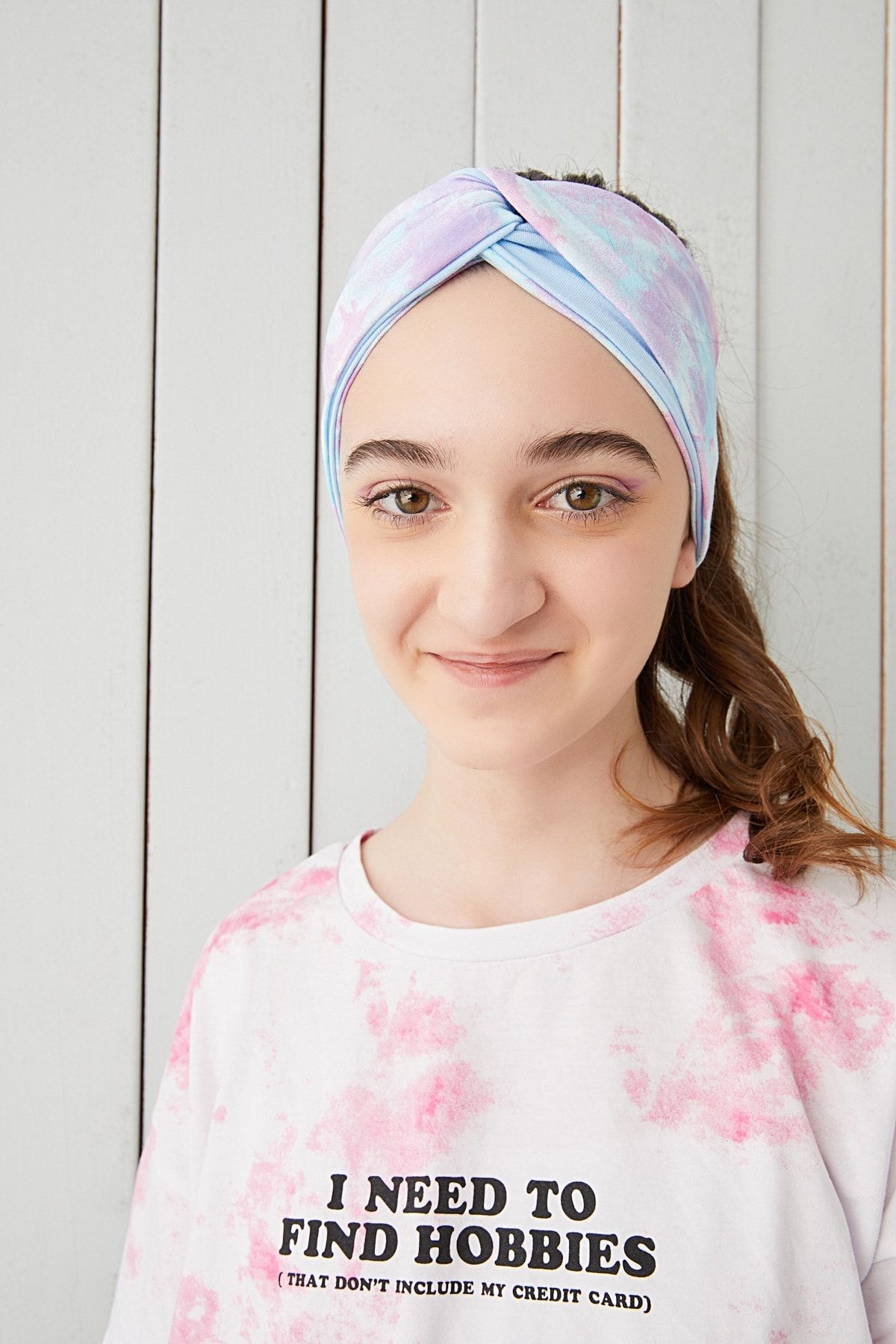 Kız Çocuk Aqua Batik Desen Bandana