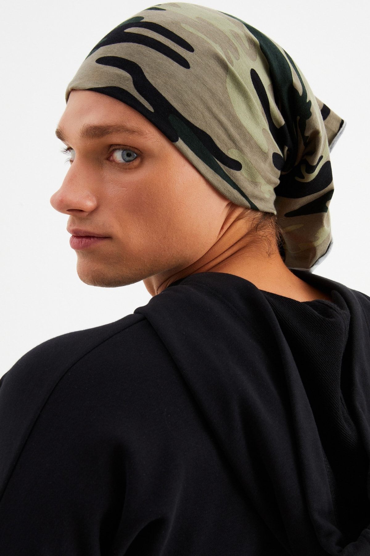 Erkek 4 Fonksiyonlu Koruyucu Pamuklu, Esnek, Terletmez, Bandana, Boyunluk, Maske