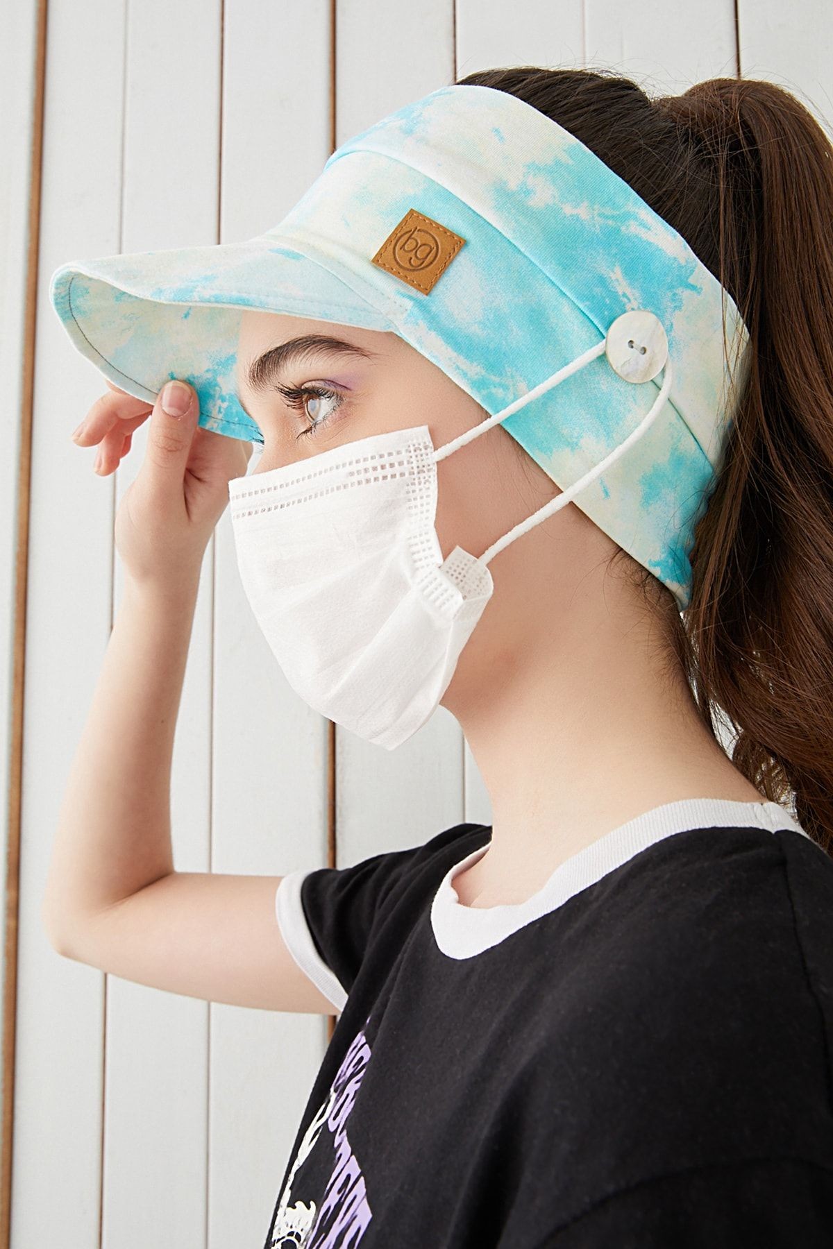Batik Çocuk Genç Maske Takılabilir Tenis Yazlık Vizyerli Spor Şapka Yumuşak Pamuklu Penye