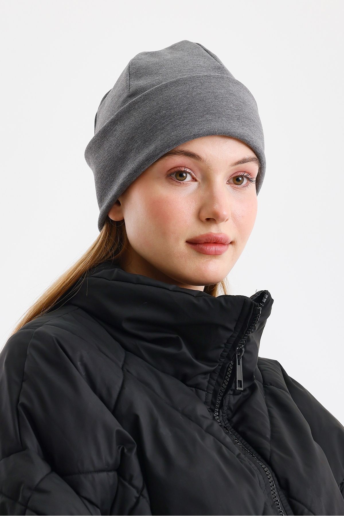 Açık Gri Termal %100 Pamuklu Soft 2 Stil 1 Arada Bere Premium Cuts Serisi