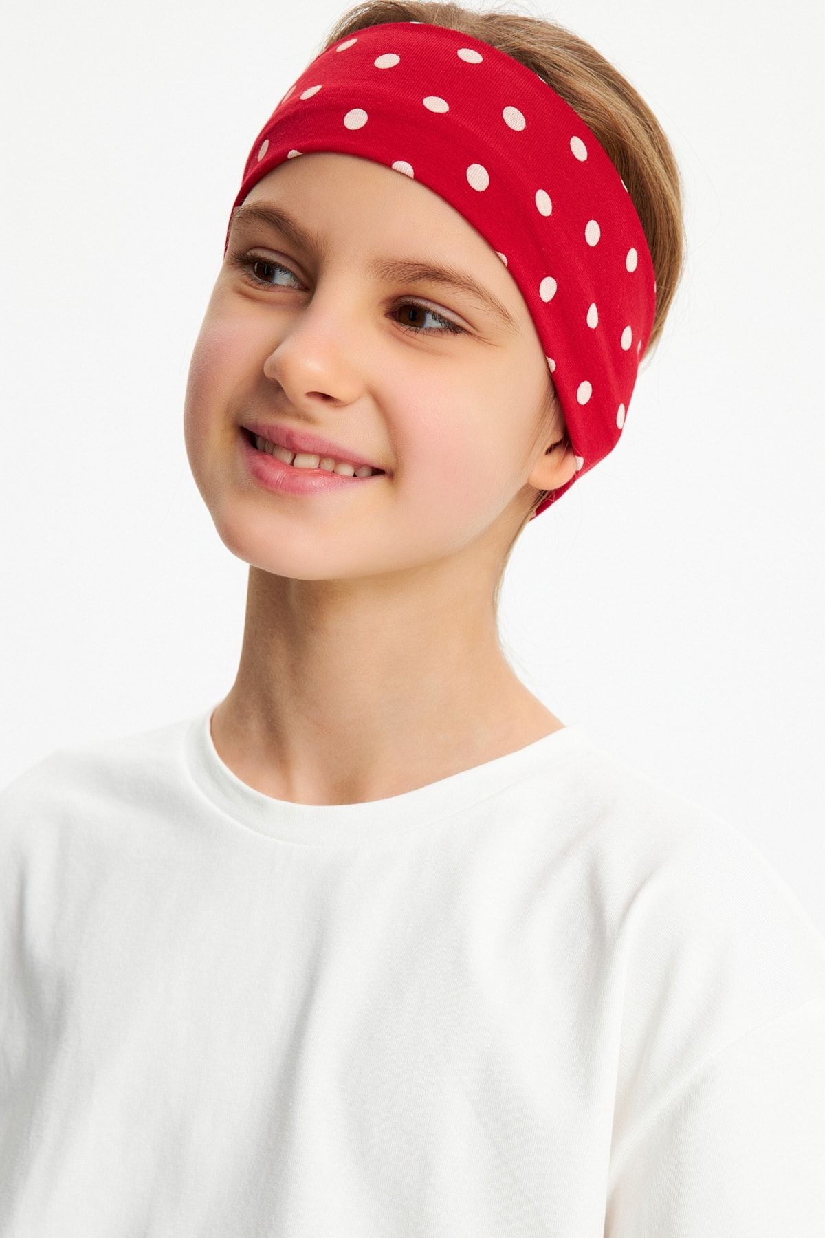 Kız %100 Pamuklu Penye Şort T-shirt Bandana 3^lü Alt Üst Takım