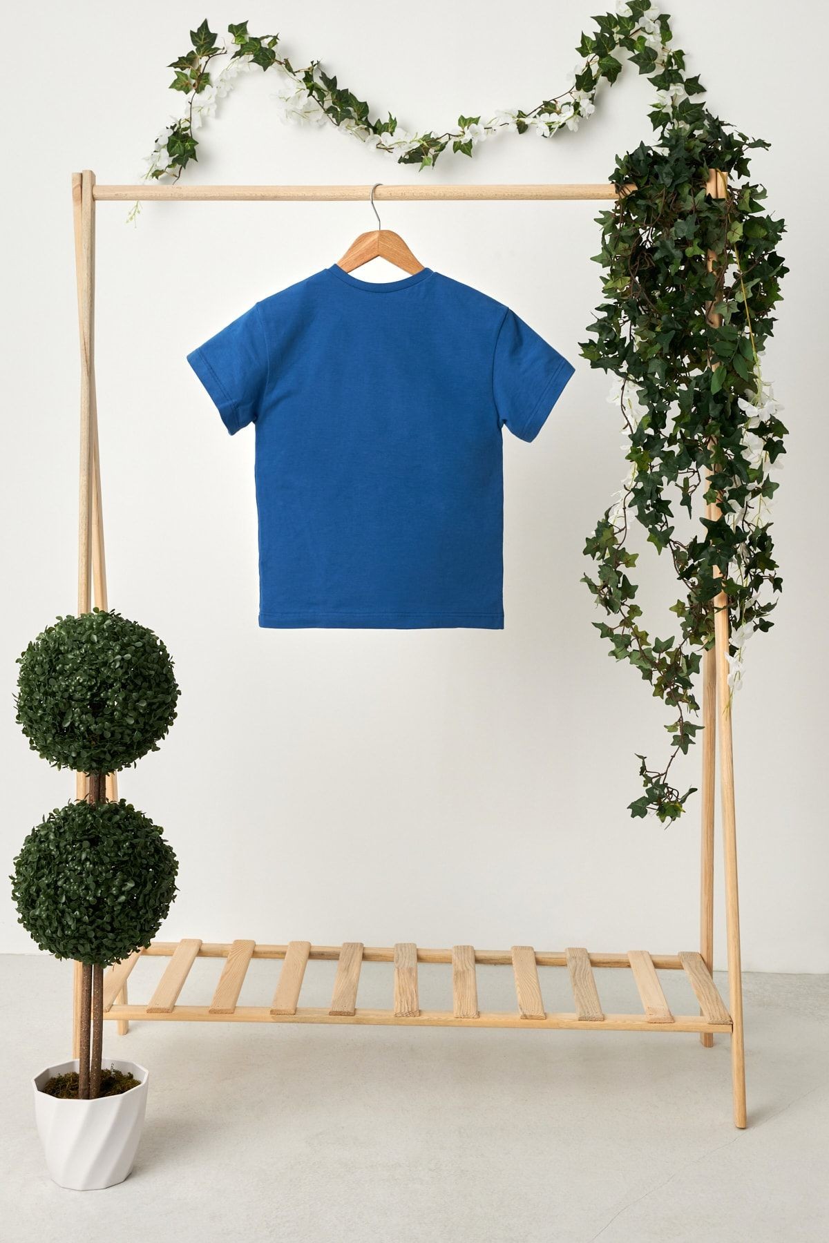 Kız Çocuk Kısa Kollu Bisiklet Yaka Terletmez, Yumuşak Rahat %100 Pamuklu Penye T-shirt