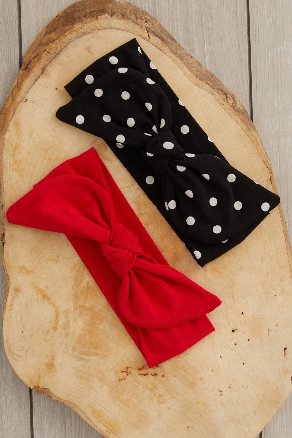 Bebek El Yapımı Yumuşak Tavşan Kulak Doğal Pamuklu Penye Bandana  2'li