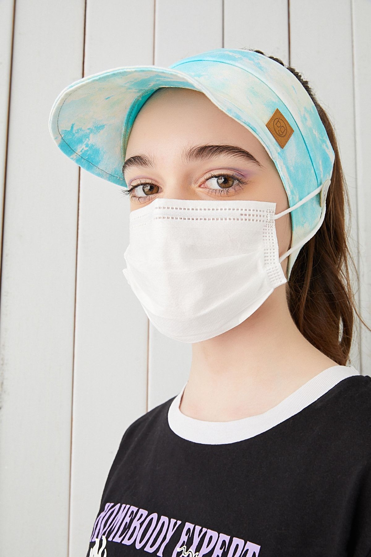 Batik Çocuk Genç Maske Takılabilir Tenis Yazlık Vizyerli Spor Şapka Yumuşak Pamuklu Penye