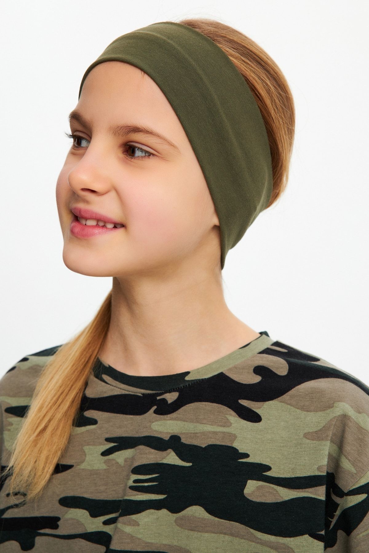 Kız %100 Pamuklu Penye Şort T-shirt Bandana 3^lü Alt Üst Takım -spor Rahat Koleksiyon 10